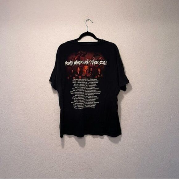 Arch Enemy Concert T Shirt Mens XL North America Tour 2011 Double Sided Black. - Picture 4 of 4